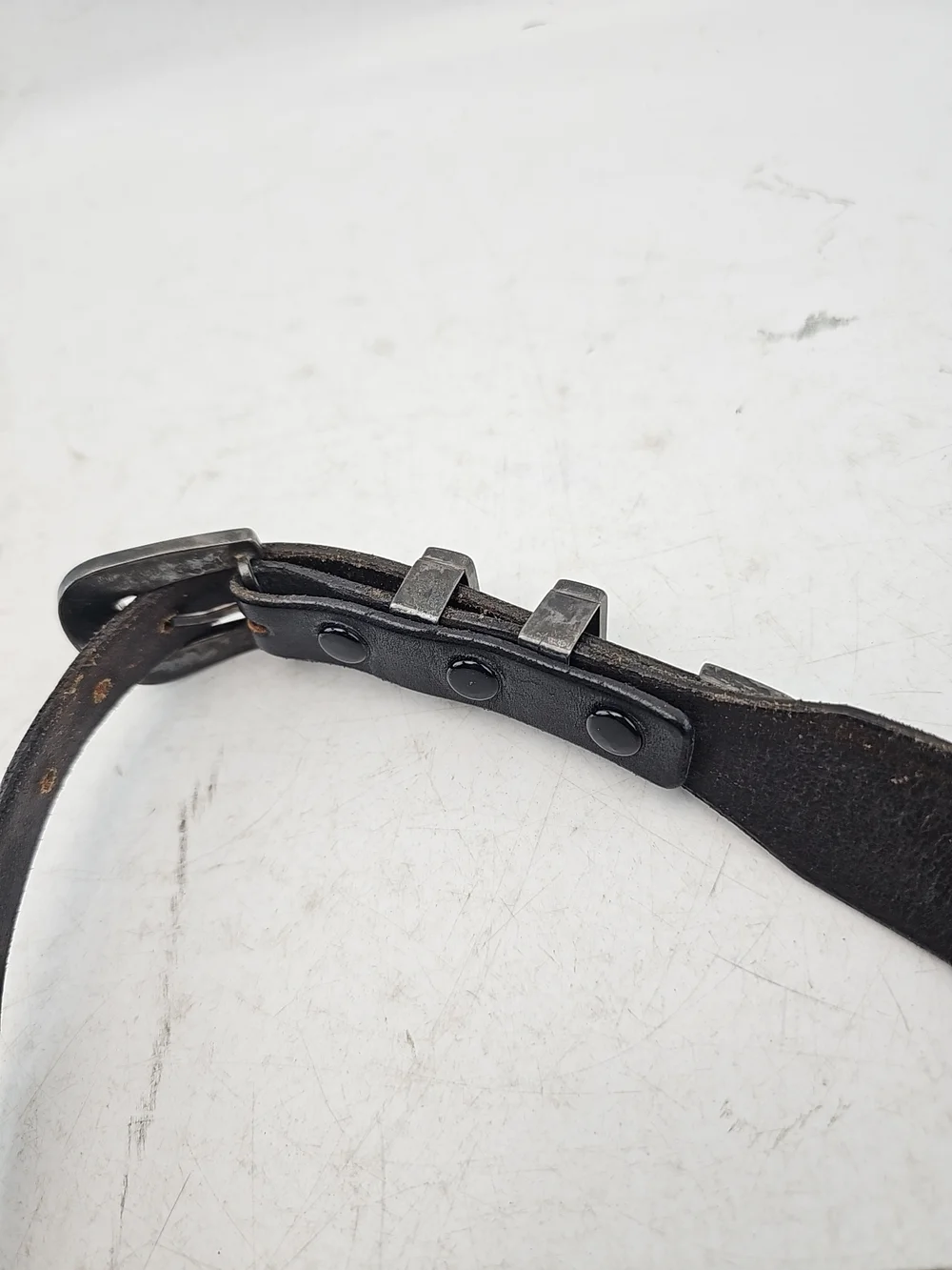 Western Tooled Leather Turquoise Inlay Belt